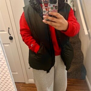 New York & Company Black Puffer Vest